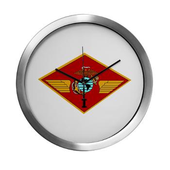 1MAW - M01 - 03 - 1st Marine Aircraft Wing with Text - Modern Wall Clock
